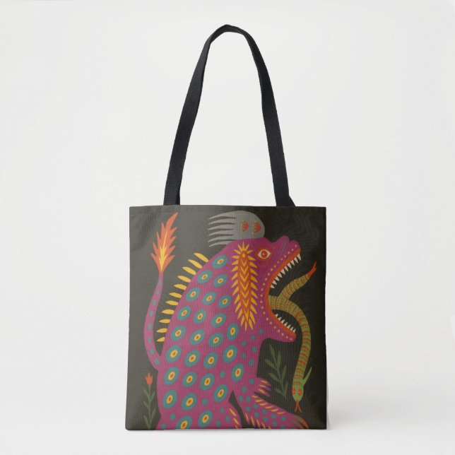 Mythische Volkskunst drucken Tasche (Vorderseite)