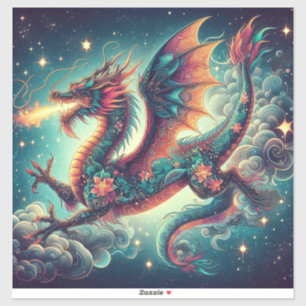 Mythische Wunder: Maßgeschneiderte Drachen-Vinyl-A Aufkleber