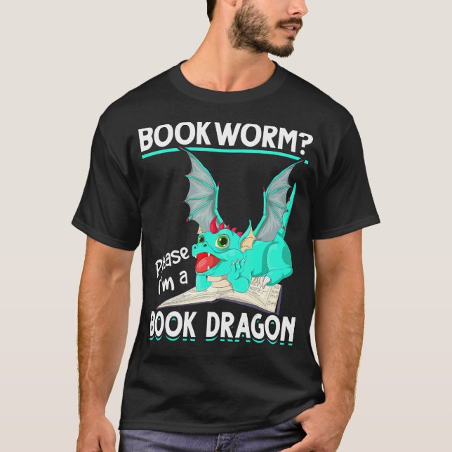 Mythischer Buchwortdrache T-Shirt (Vorderseite)