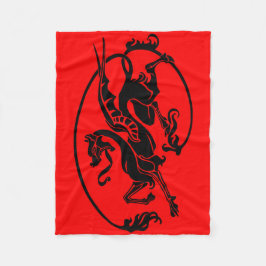 Mythischer Drache, Jahr des Drachendesigns Fleecedecke