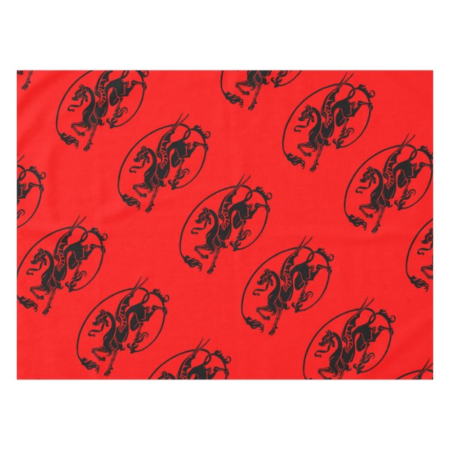 Mythischer Drache, Jahr des Drachendesigns Tischdecke (Vorderseite (Horizontal))