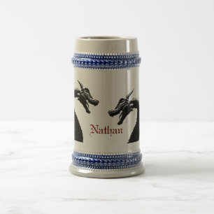 Mythischer Drache Personalisiert Bierglas
