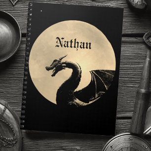 Mythischer Drache Personalisiert Notizblock