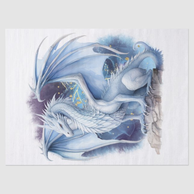 Mythischer Drache Seidenpapier (Vorderseite)