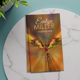 Mythischer Feuer steigender Phoenixvogel Visitenkarte