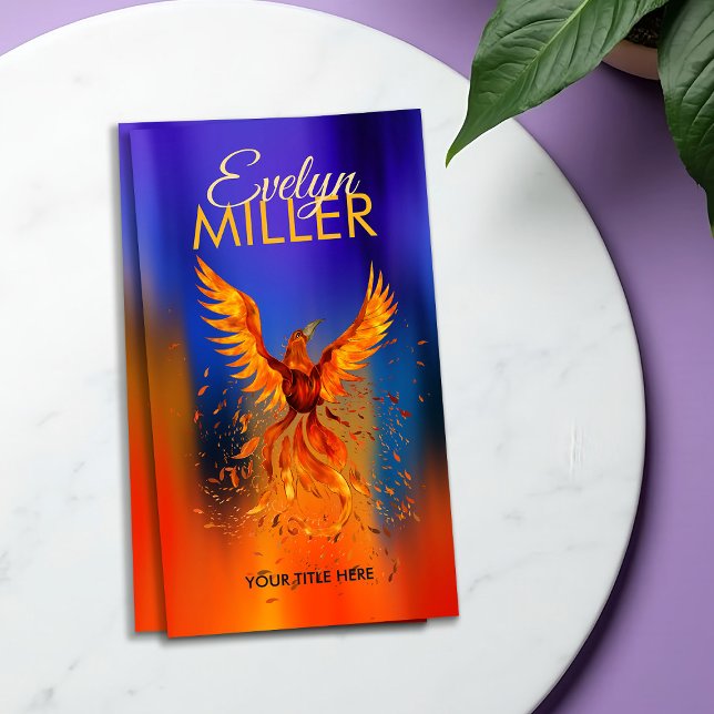 Mythischer Feuer steigender Phoenixvogel Visitenkarte (Von Creator hochgeladen)