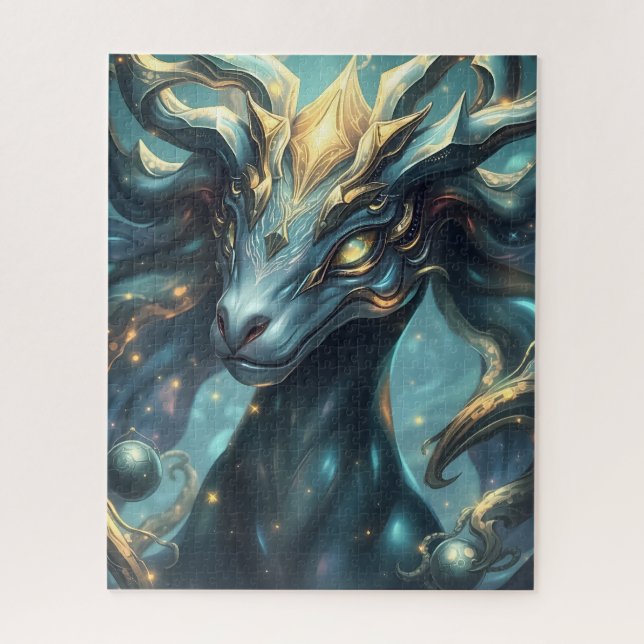 Mythischer Goldener Geweihhirsch (Vertikal)