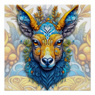 Mythischer Hirsch Poster