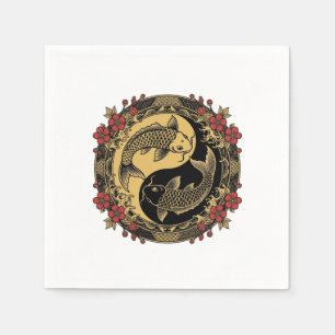Mythischer kaiserlicher chinesischer Drachenrelief Serviette