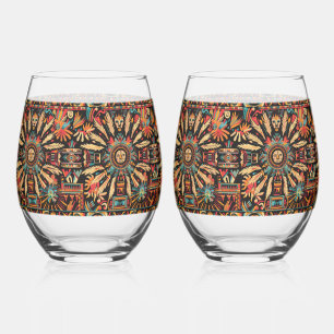 Mythischer Saphir "Aztec Dream" 16oz Edelwein G Weinglas Ohne Stiel