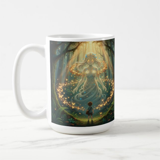 Mythischer Waldbecher Kaffeetasse (Links)