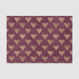 Mythisches Burgund und Gold Seidenpapier