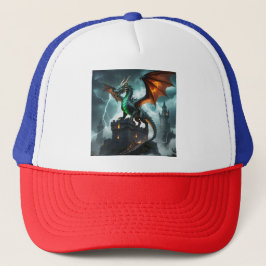 🦕 🦖 Mythisches Drachendesign 🐉 ✨ Truckerkappe