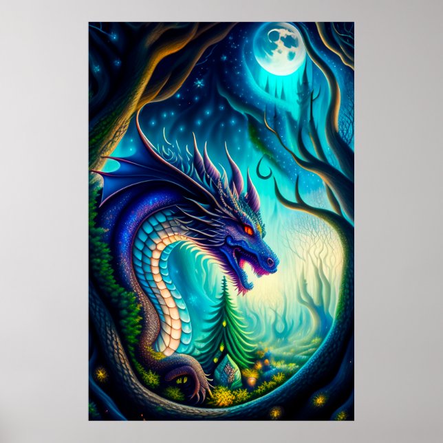 Mythisches Dragons-Poster Poster (Vorne)