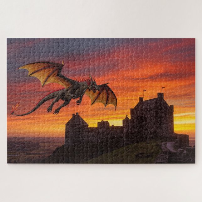 Mythisches Walisisches Drachen-Puzzle (Horizontal)