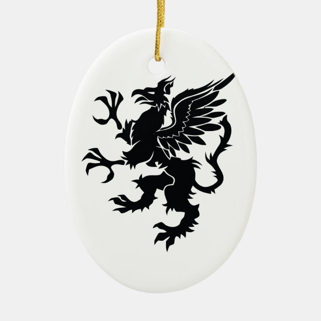 Mythological dragon keramik ornament (Vorne)