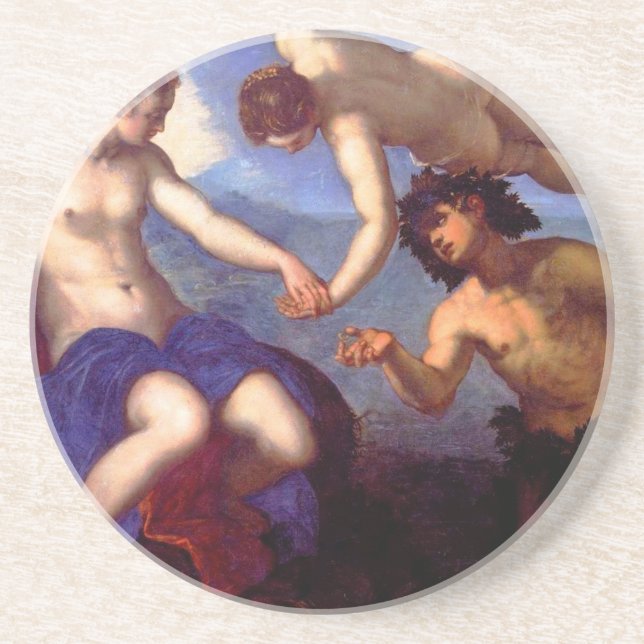 Mythological Venus Sandstein Untersetzer (Vorne)