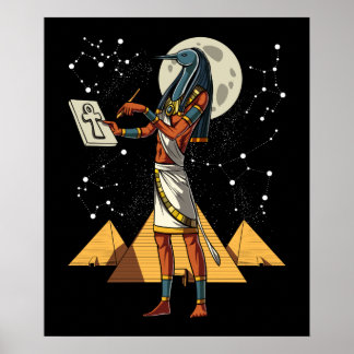 Mythologie des ägyptischen Gottes in den alten Pyr Poster