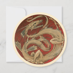 Mythologie Vintage, Invitation au Dragon Asiatique