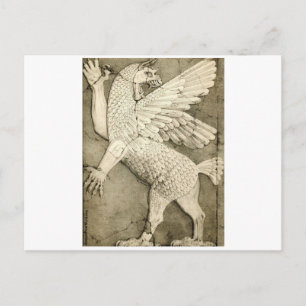 Mythologisches Flügelbild Postkarte
