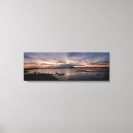 Myvatsee Sonnenuntergang Panorama Leinwanddruck