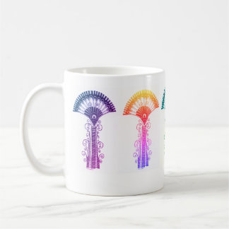 Myzänisch griechisch Inspirierte farbige Blume Tas Kaffeetasse