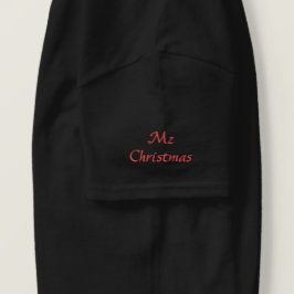 Mz Weihnachtsfrauen besticktes Hemd T-Shirt