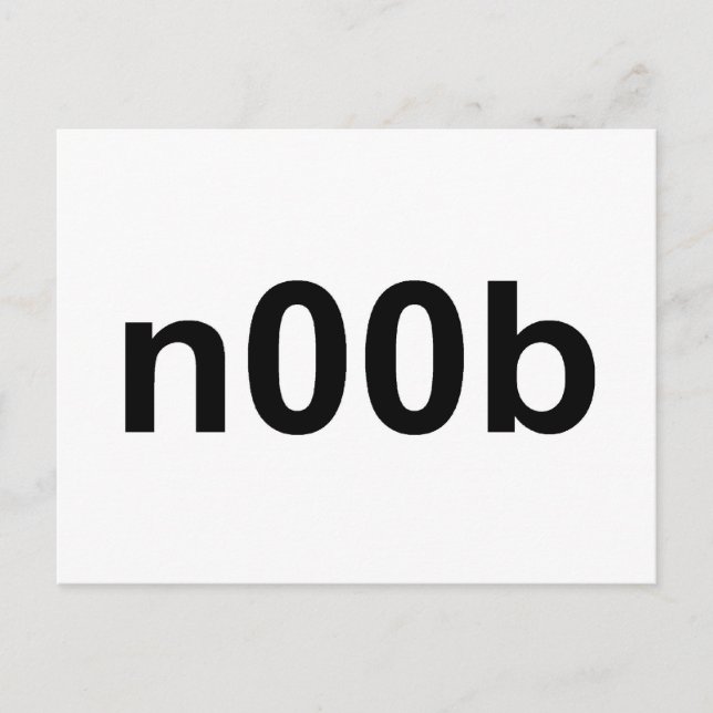 n00b postkarte (Vorderseite)