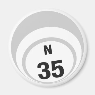 N35 Bingo Ball Kühlschrankmagnet