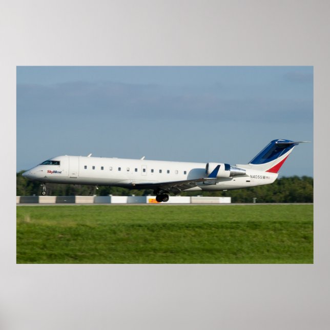N405SW Skywest Canadair CRJ-200ER Poster (Vorne)