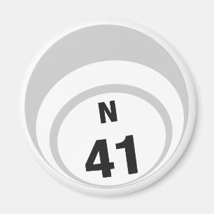N41 Bingo Ball Kühlschrankmagnet