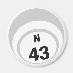 N43 Bingo Ball Kühlschrankmagnet