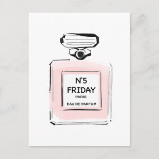 N5 Freitag Paris Flasche Parfum Postkarte