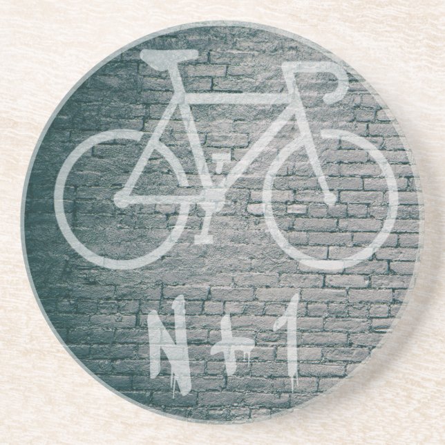 N+1 Bike Graffiti Getränkeuntersetzer (Vorne)