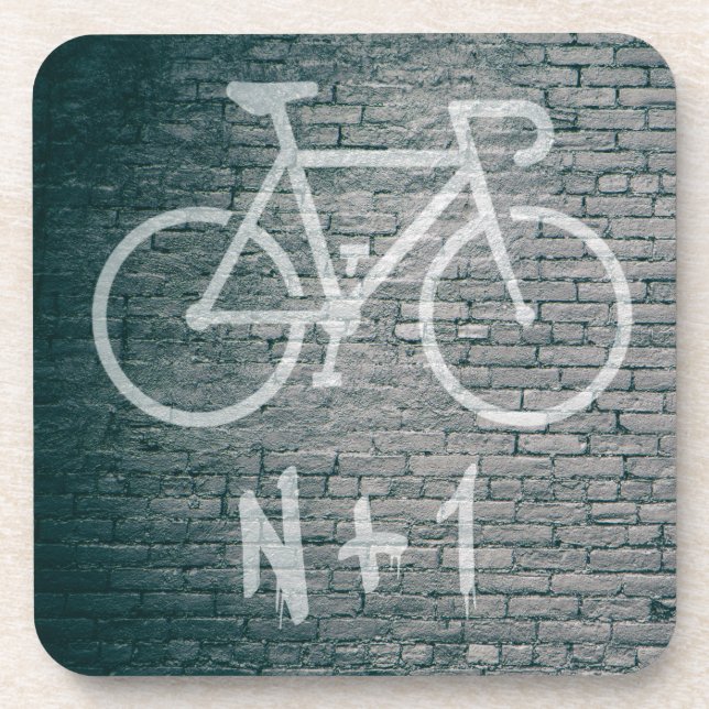 N+1 Bike Graffiti Untersetzer (Vorderseite)