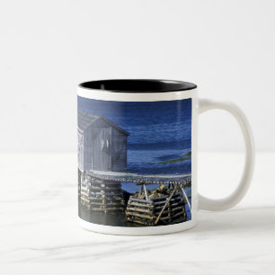 N.A., Kanada, Neufundland, Durrell. Fischen Zweifarbige Tasse