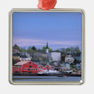 N.A. Kanada, Nova Scotia. Eine Ansicht von Lunenbu Ornament Aus Metall