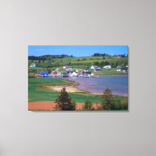 N.A. Kanada, Prince Edward Island. Boote sind Leinwanddruck