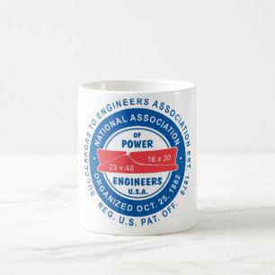N.A.P.E. Logo-Weiß-Tasse Kaffeetasse