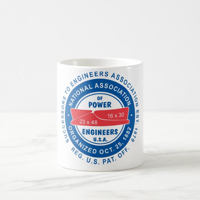 N.A.P.E. Logo-Weiß-Tasse Kaffeetasse (Mittel)