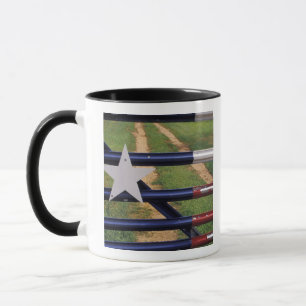 N.A., USA, Texas, Lake Buchanan, Flagge von Texas Tasse
