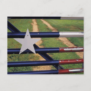N.A., USA, Texas, Lake Buchanan, Texas-Flagge Postkarte