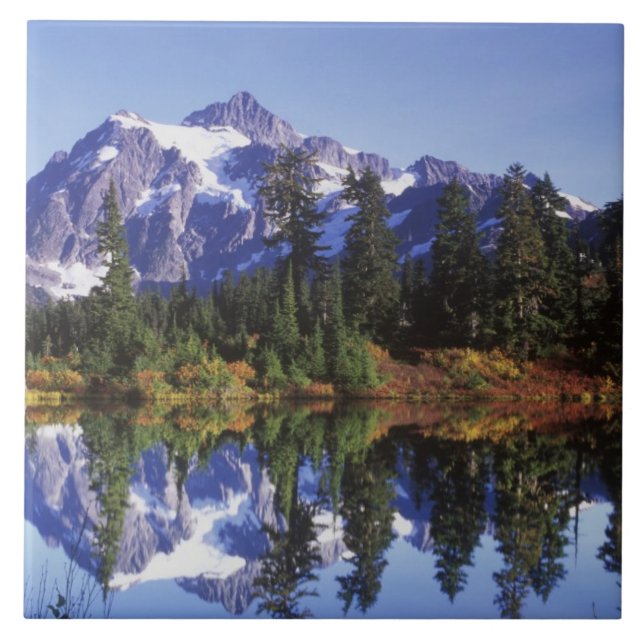 N.A., USA, Washington, Mt. Baker & Snoqualmie Fliese (Vorderseite)