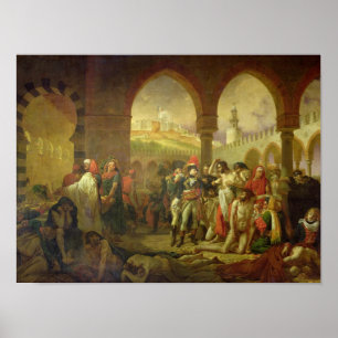 N. Bonaparte besucht die Seuche, die von Poster