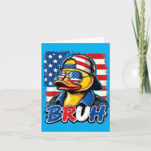 N Boy Bro 4. Juli Gummiente patriotisch amerikanis Karte