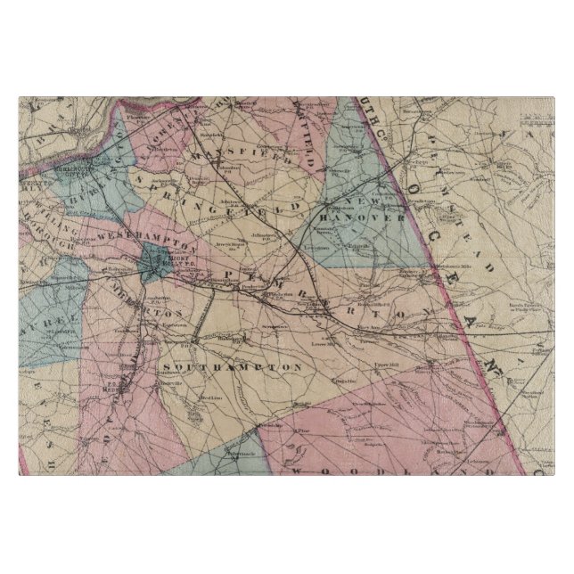 N Burlington County, NJ Schneidebrett (Vorderseite)