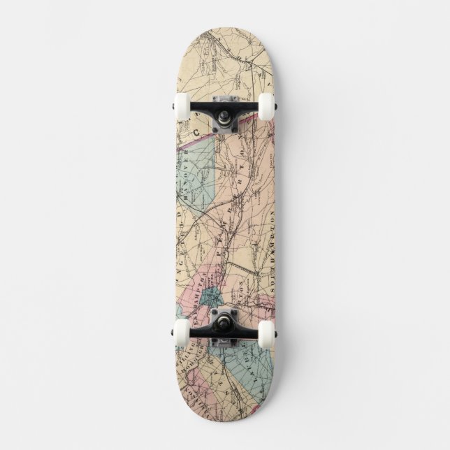 N Burlington County, NJ Skateboard (Vorderseite)