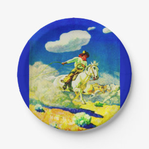 N. C. Wyeth Cowboy Pappteller