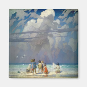 N.C. Wyeth Der Riese 1923 Vintage-Illustration Magnet