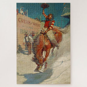 N C Wyeth Western-Gemälde „The Rodeo“